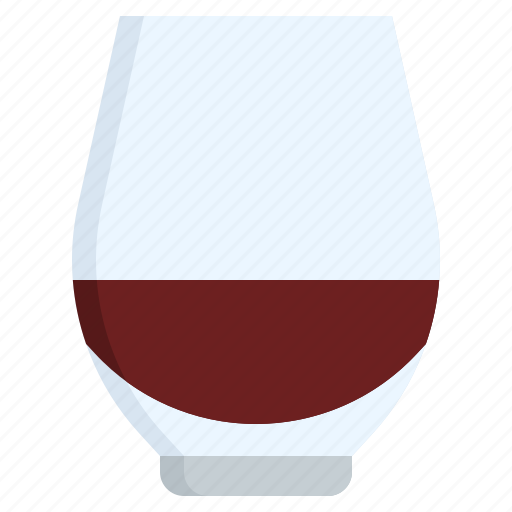 Stemless, wine, wineglass, red, glass, tableware icon - Download on Iconfinder