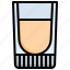 shot, glass, marked, tableware, food, alcoholic, drink 