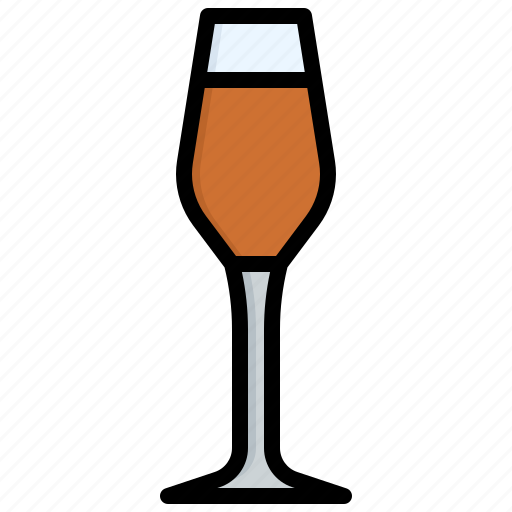 Flute, glass, wineglass, beverage, tableware icon - Download on Iconfinder