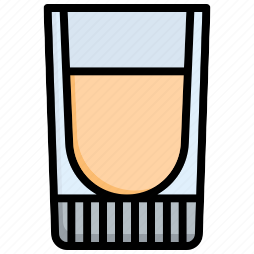 Shot, glass, marked, tableware, food, restaurant, alcoholic icon - Download on Iconfinder