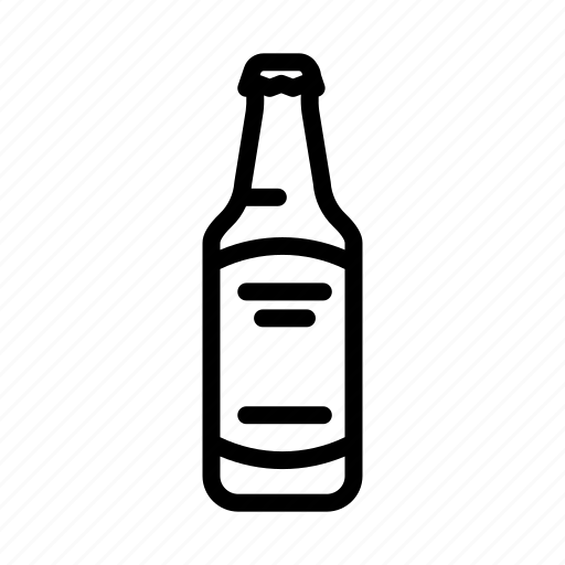 Beer, drink, bottle, glass, alcohol, container, empty icon - Download on Iconfinder