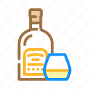 rum, glass, bottle, alcohol, container, empty