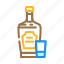 whiskey, glass, bottle, alcohol, container, empty 