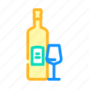 wine, glass, bottle, alcohol, container, empty