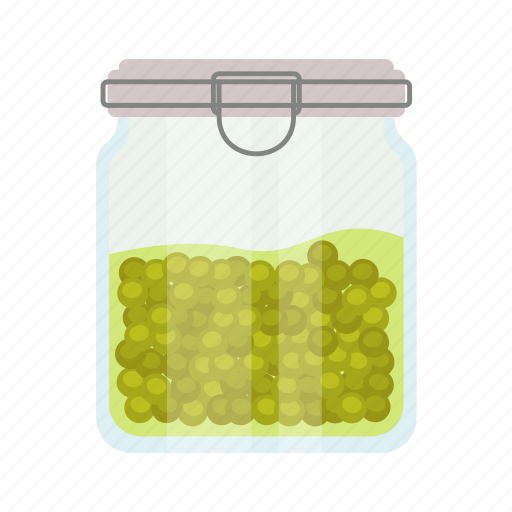 Canned, jar, container, flat, icon, beans, vegetable icon - Download on Iconfinder