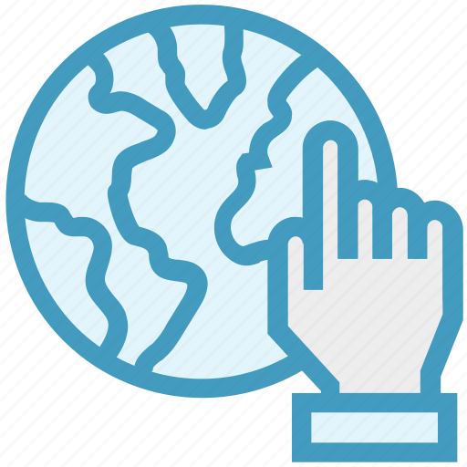Business, click, gestures, hand, international, world icon - Download on Iconfinder