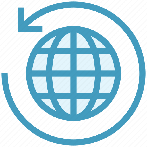 Around, arrow, global business, globe, globe sync, sync, world icon - Download on Iconfinder