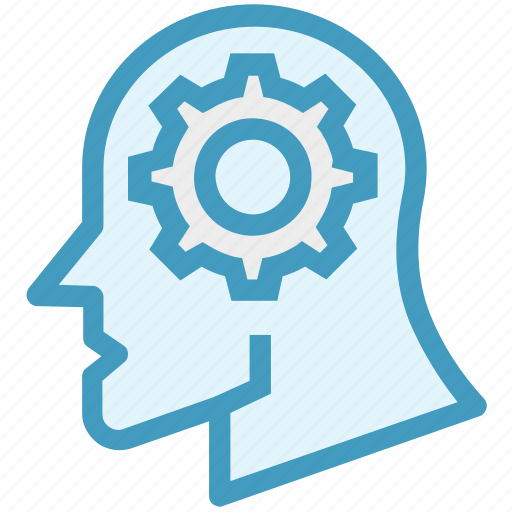 Brainstorming, gear, head, idea, setup, strategy, support icon - Download on Iconfinder