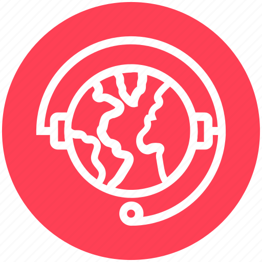 Customer support, earth, global business, globe, headphone, headset, plant icon - Download on Iconfinder
