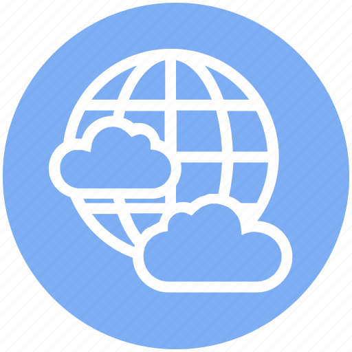 Business, cloud, earth, globe, networking, server, world icon - Download on Iconfinder