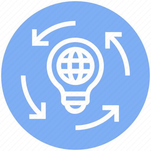 Bulb, global business, globe, idea, light bulb icon - Download on Iconfinder