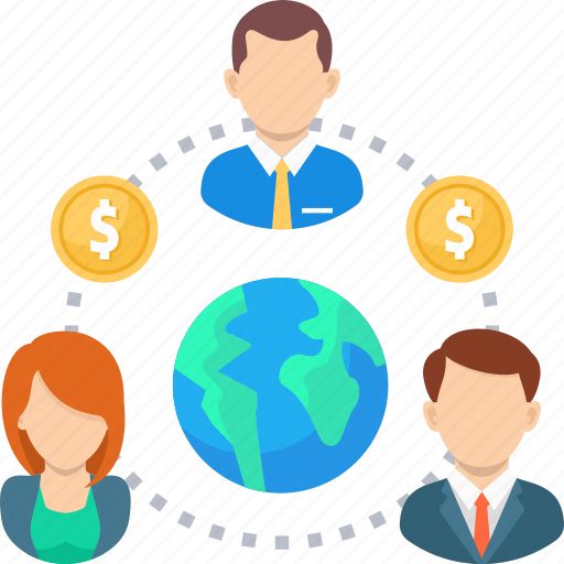 Business, coin, global, international, money, network, people icon - Download on Iconfinder