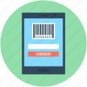 barcode, mobile, parcel tracking, place order, trace parcel
