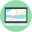 gps, laptop, location finder, online map, online navigation 