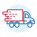 blue, delivery, fast, red, truck, web, white