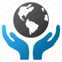 earth, global protection, globe, hand, insurance, international care, world