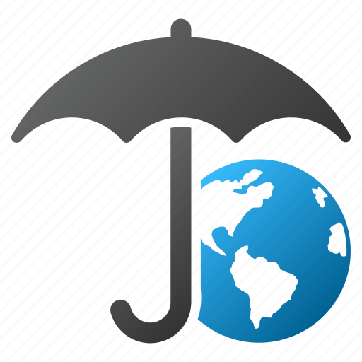 Earth, globe, internet, protection, umbrella, weather, world icon - Download on Iconfinder