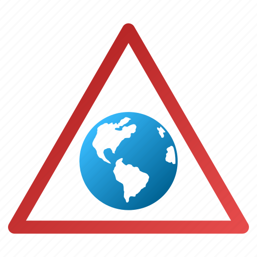 Attention, danger, earth, global warning, globe, safety, world icon - Download on Iconfinder