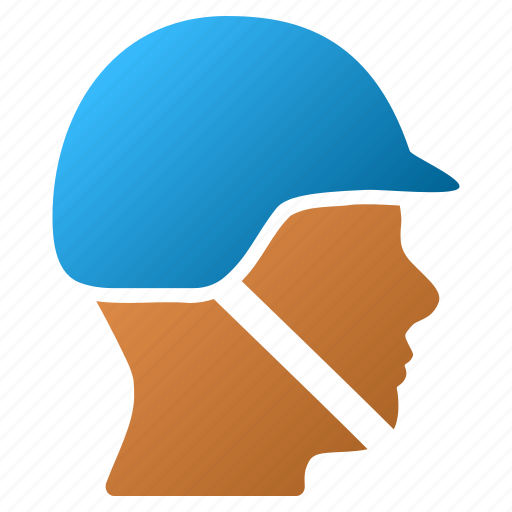 Army officer, contractor, helmet, military, police, security, soldier head icon - Download on Iconfinder