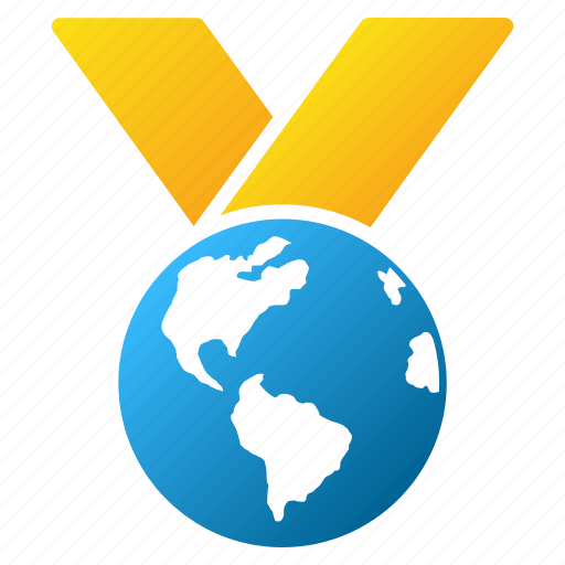 Award, earth, global, globe, international, planet, world medal icon - Download on Iconfinder