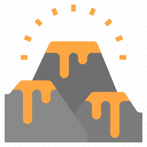 Disaster, global, lava, mountain, warming icon - Download on Iconfinder