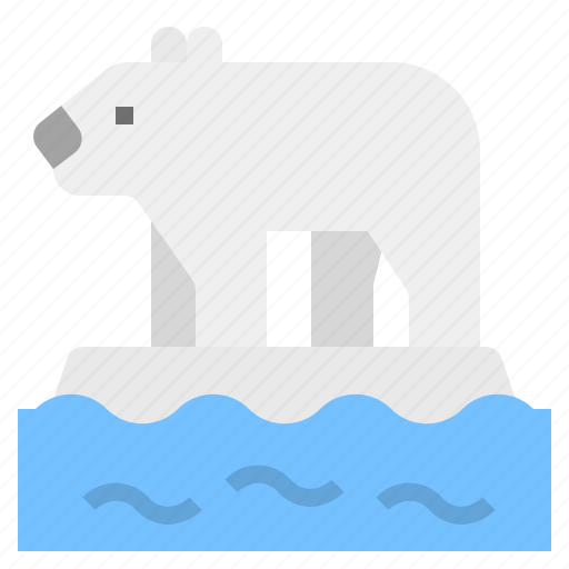 Global, ice, melt, polarbear, warming icon - Download on Iconfinder