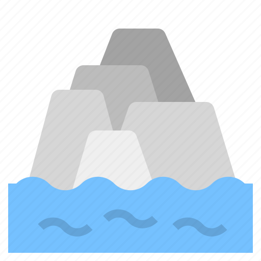 Glacier, ice, melt, mountain, warming icon - Download on Iconfinder