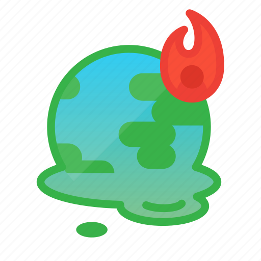 Earth, eco, global, hot, issue, melt, warming icon - Download on Iconfinder