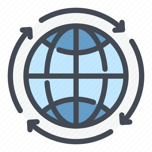 Earth, globe, network, planet, rotate, satellite, world icon - Download on Iconfinder
