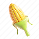 corn, cute, food