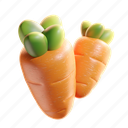 cute, carrot