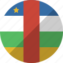 african, central, country, flag, nation