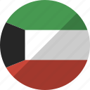 country, flag, kuwait, nation