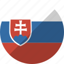 country, flag, nation, slovakia