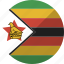 country, flag, nation, zimbabwe 