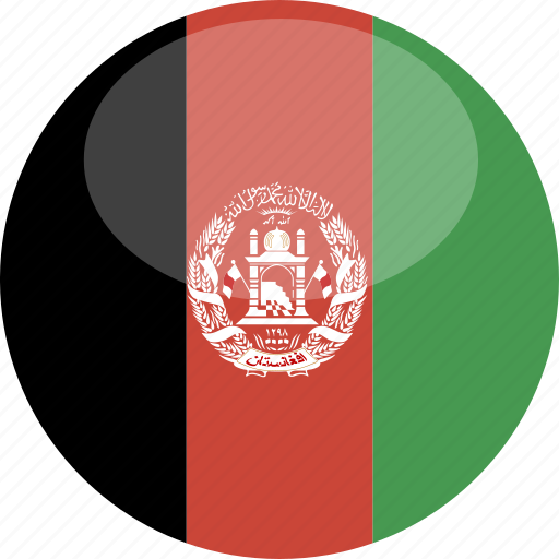 Afghanistan, circle, gloss, flag icon - Download on Iconfinder