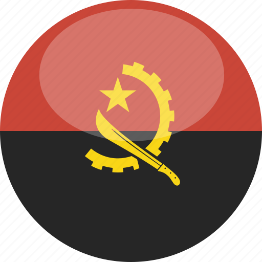 Circle, gloss, angola, flag icon - Download on Iconfinder