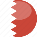 bahrain, circle, gloss, flag