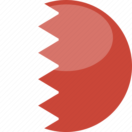 Bahrain, circle, gloss, flag icon - Download on Iconfinder