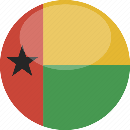 Guinea, circle, gloss, flag, bissau icon - Download on Iconfinder