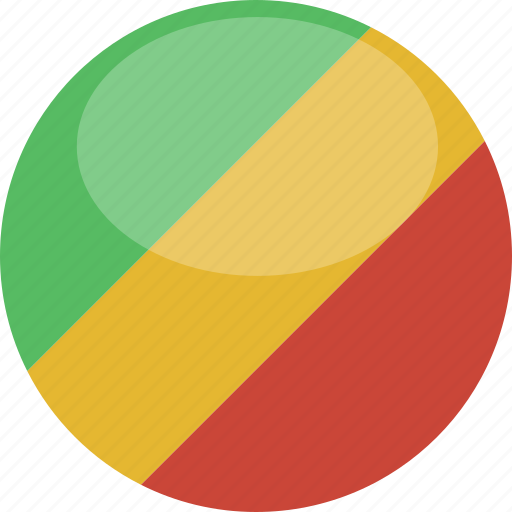 Gloss, circle, congo, flag icon - Download on Iconfinder