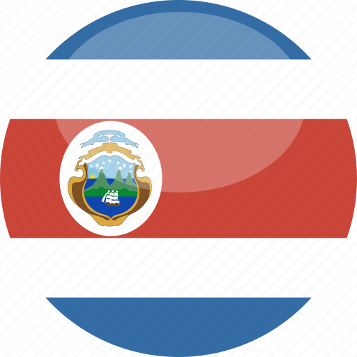 Costa, circle, gloss, flag, rica icon - Download on Iconfinder