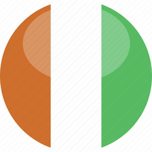 Gloss, circle, cote, flag, divoire icon - Download on Iconfinder