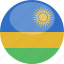 rwanda, circle, gloss, flag 