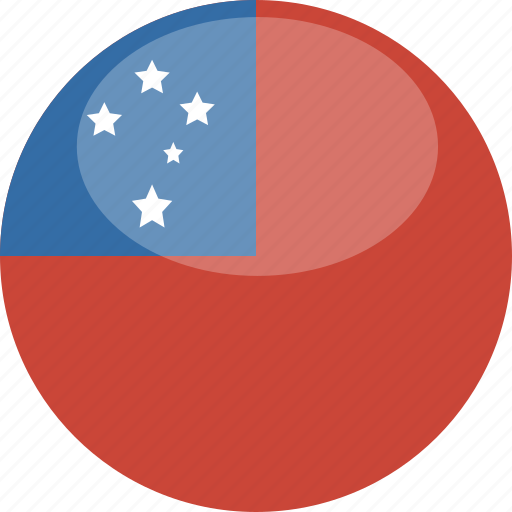 Circle, gloss, samoa, flag icon - Download on Iconfinder