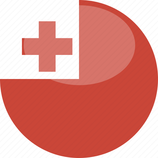 Tonga, circle, gloss, flag icon - Download on Iconfinder
