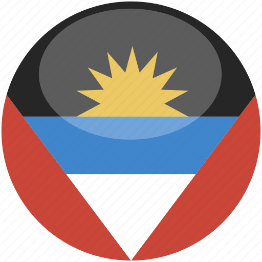 And, gloss, flag, antigua, barbuda, circle icon - Download on Iconfinder