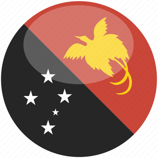 Guinea, gloss, papua, flag, new, circle icon - Download on Iconfinder