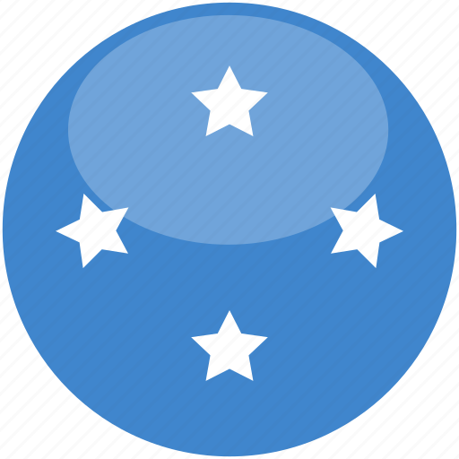 Circle, gloss, flag, micronesia icon - Download on Iconfinder
