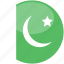 pakistan, circle, gloss, flag 
